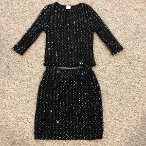 Little girls sparkly, special occasion outfit